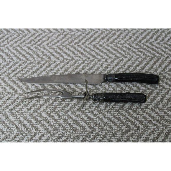 Antique Carving Knife and Meat Serving Fork - Picture 1 of 5